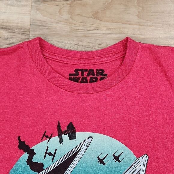 🧡Star Wars Red Rogue One Screen Print Tshirt Medium - Picture 3 of 7